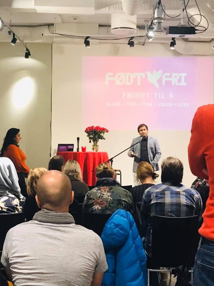 ARiF speaking at the Equal Rights International Exhibition opening in Oslo